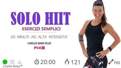 HIIT Principianti 20 Minuti Con Esercizi Brucia Grassi Ad Alta