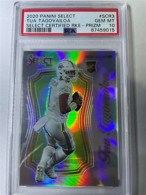 Panini Select Tua Tagovailoa Select Certified Rookie Prizm Psa