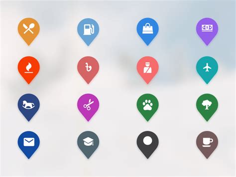 Map Icons by Ahmad Firoz 👨‍💻 on Dribbble