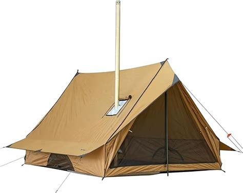 Amazon POMOLY Camping Hot Tent Cabin Tent Chalet 70 Pro Portable Wall Tents With Stove