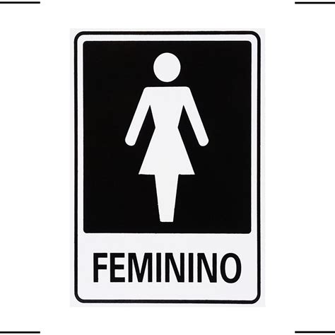 Placa De Sinaliza O Banheiro Feminino X Acesso A F E Submarino