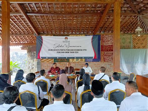 Tahapan Seleksi Rampung Kpu Kota Blitar Tetapkan Calon Anggota Ppk