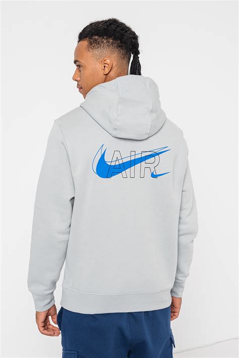 Nike, Худи Pro Air с джоб кенгуру, Пепеляво сиво, XL - eMAG.bg