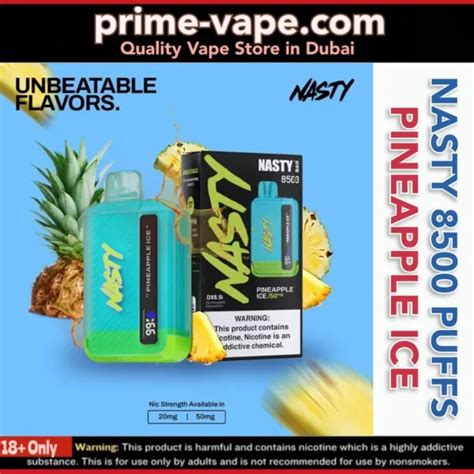 Nasty Bar 8500 Puffs Disposable Vape In 20mg 50mg Dubai UAE