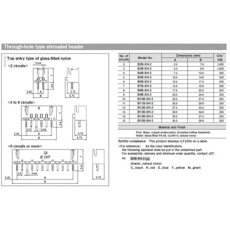 Conector JST XH 4 Pin Macho De 2 54mm BIGTRONICA