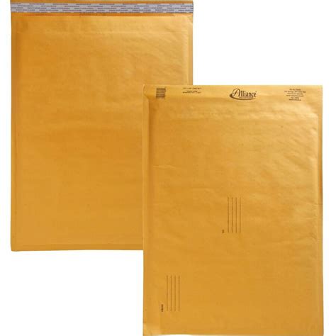 Alliance Rubber Kraft Bubble Mailers Bubble 7 14 1 4 Width X 20