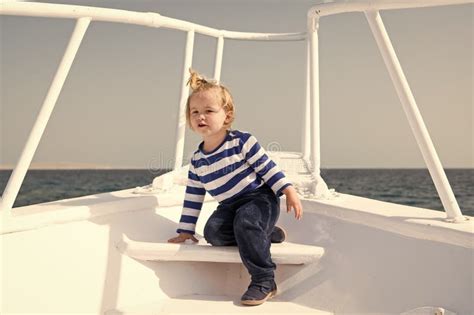 My First Travel Baby Boy Enjoy Vacation On Cruise Ship Child Cute