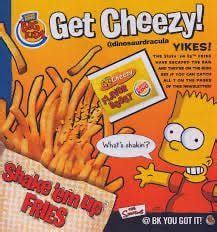 In 2002 Burger King released Shake 'em up fries. This product consisted ...