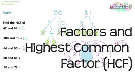 What Is The Highest Common Factor Of 8 And 10