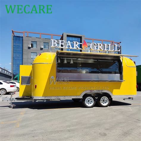 Wecare Concession Food Trailer Kiosk Street Kitchen Bbq Grill Food Cart