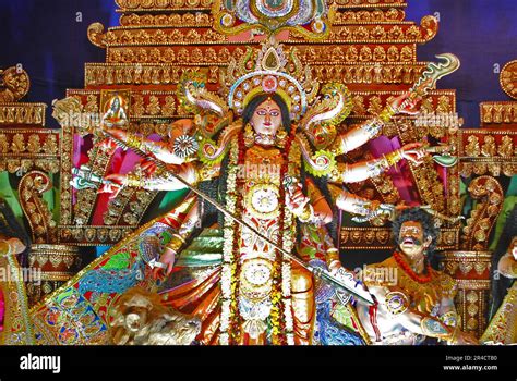 Durga Idol Image Clay Durga Goddess Picdurga Ji Ki Murtimaa Durga