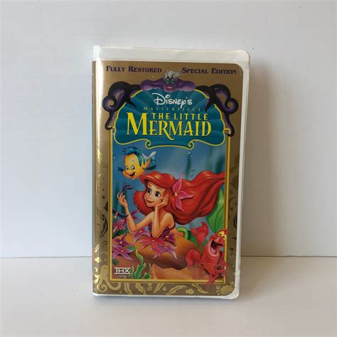 Walt Disneys the Little Mermaid VHS, 1998 Masterpiece Edition Fully Restored Special Edition ...