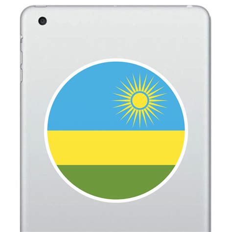 Emoji Rwanda Flag Wall Sticker Flags. Imprintable