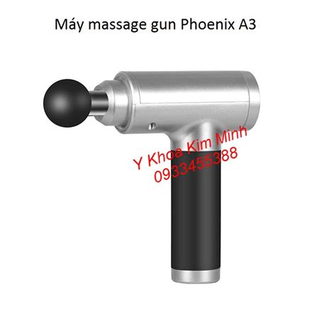 Máy masage gun Phoenix A3 mới 4 đầu 2500mAh Y KHOA KIM MINH