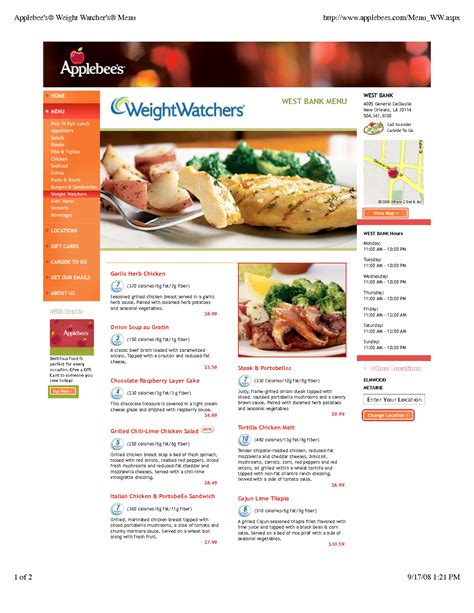 Applebees Printable Menu 2023 Pdf