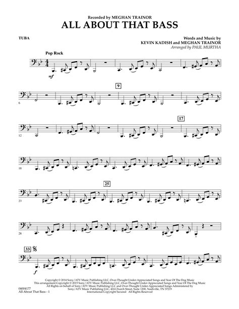 All About That Bass Tuba By Paul Murtha Sheet Music For Concert Band