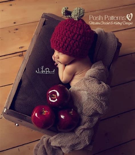 Crochet PATTERN - Baby Apple Hat Crochet Pattern – Posh Patterns