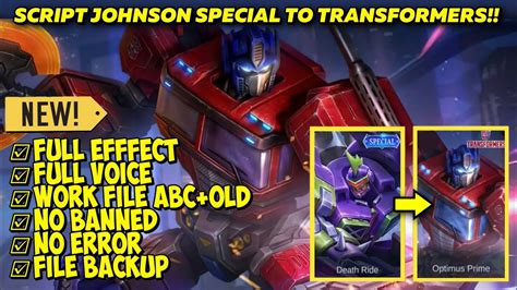 Script Johnson Special To Transformers Optimus Prime No Password