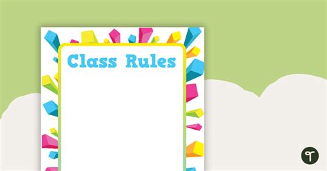 Monster Madness Class Rules Teach Starter