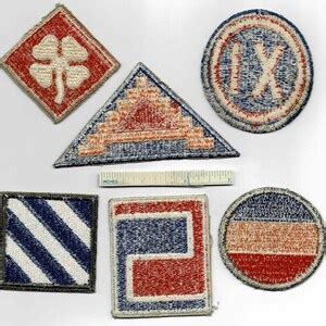 Lot Of Diff Ww Military Shoulder Patches Wwii Us Army Usaf Etsy