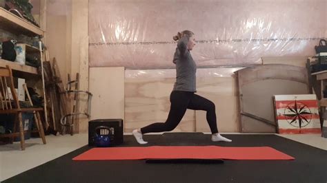 Slow Tempo Split Squat With T Spine Rotation Youtube