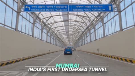 Mumbai Coastal Road Tunnel Indias🇮🇳 First Undersea Tunnel 4k Drive