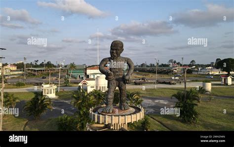 An Aerial View Of The 1763 Monument In Georgetown Guyana Stock Photo