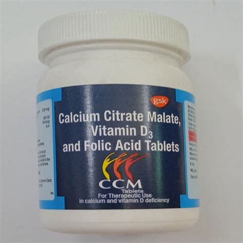 Calcium Citrate Malate Vitamin D Folic Acid Tablets Packaging Type