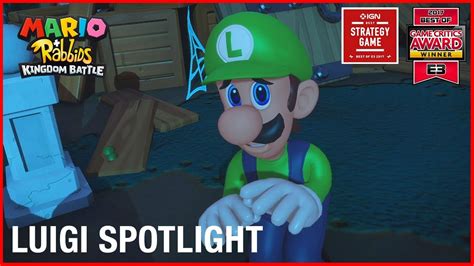 Mario Rabbids Kingdom Battle Luigi Character Spotlight Gameplay Trailer Ubisoft Na