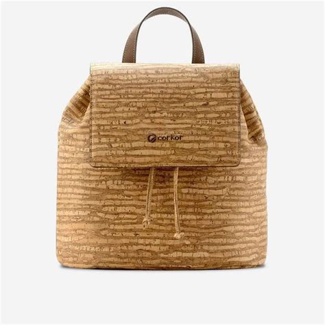 Cork Backpack Brown | Vegan Cork Purses Made in Portugal | Corkor.com