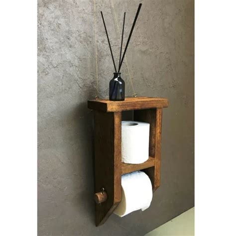 Porte Rouleau Papier Toilette Bois Flotté