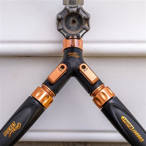 Pocket Hose Copper Bullet 2 Way Hose Splitter Bulbhead