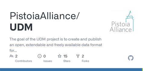 GitHub - PistoiaAlliance/UDM: The goal of the UDM project is to create ...