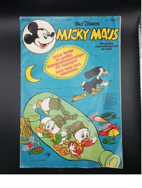 MICKEY MOUSE HEFT Original Walt Disneys Jahrgang 1974 DE Comic Sammler