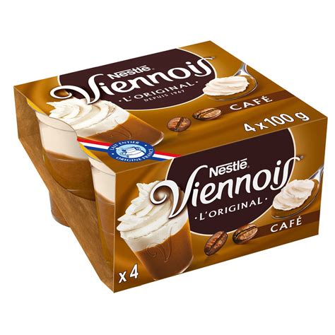 Liégeois café VIENNOIS les 4 pots de 100g à Prix Carrefour