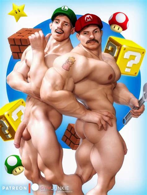 Sexy Mario Luigi Naked By Gymjunkiemuscle From Patreon Kemono