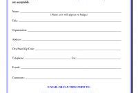 Conference Registration Form Template Word Ms Forms For Seminar