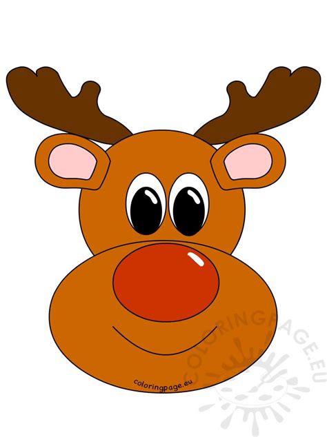 Printable Reindeer Face