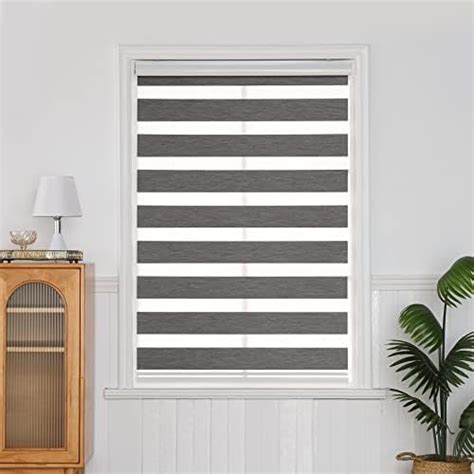 SMONTER Easy Fix Zebra Roller Blind Day And Night Blinds Curtains With