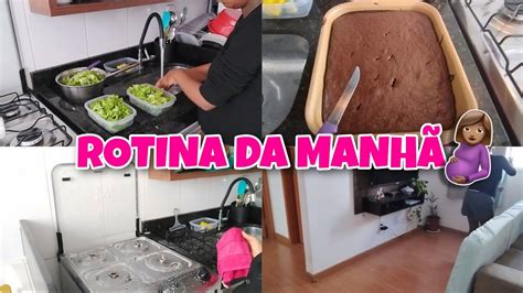 VLOG ROTINA DA MANHÃ DE UMA GRÁVIDA FIZ BOLO DE CHOCOLATE CUIDEI DA