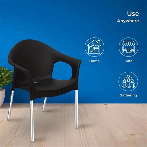 Nilkamal Novella Plastic Armchair Iron Black At Rs Nilkamal