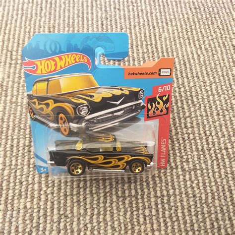 Hot Wheels Chevy Black Hw Flames Gift Rare Etsy