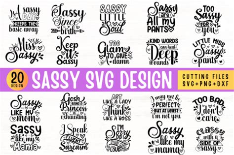 Sassy Svg Design Sassy Svg Bundle Graphic By Tinyactionshop · Creative