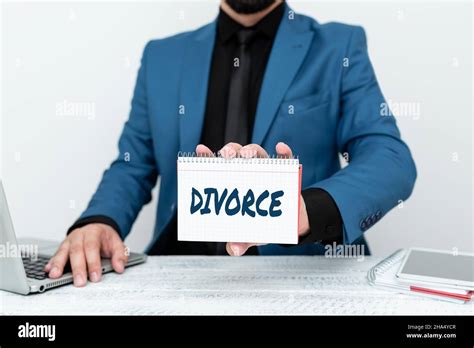 Sign Displaying Divorce Business Idea Legal Dissolution Of Marriage