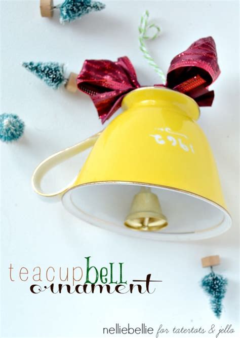 Teacup Bell Ornament Diy Christmas Ornaments Christmas Ornaments