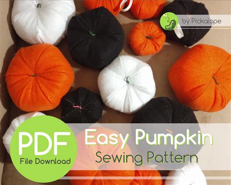 Simple Beginner Friendly Pumpkin Sewing Pattern And Instructions Pdf File Download Three