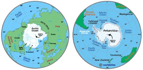 Sea Ice Differences North Pole Vs South Pole