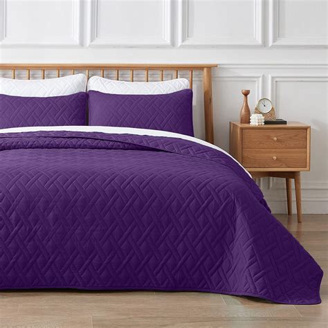 Veeyoo Pieces King Bedspread Ultrasonic Geometric Lightweight Quilt