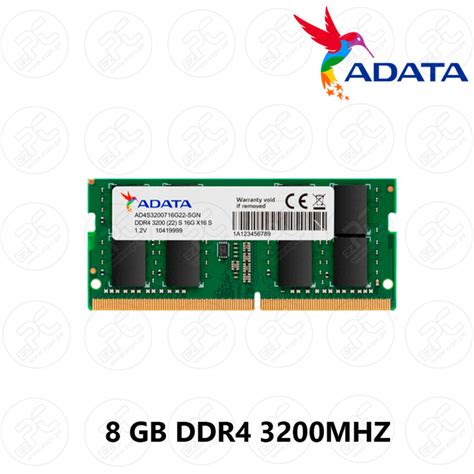 Memoria Adata Premier So Dimm Gb Ddr Ad S G Sgn