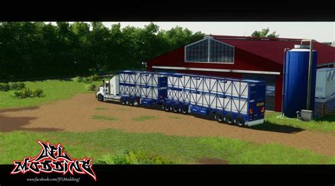 Rytrans B Double Cattle Trailers V1 0 Mod Farming Simulator 2022 19 Mod